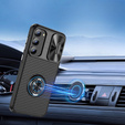 Case for Samsung Galaxy S23, Camera Slide Ring, black