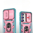 Case for Samsung Galaxy S23 Plus, CamShield Slide, pink / green