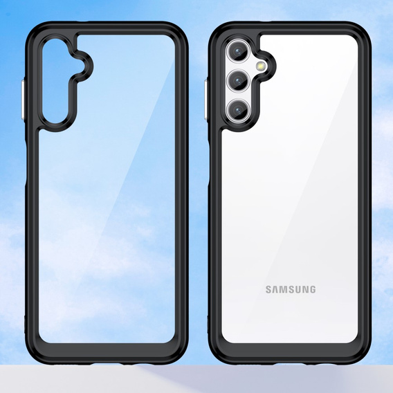Case for Samsung Galaxy A14 4G/5G, Fusion Hybrid, transparent / black