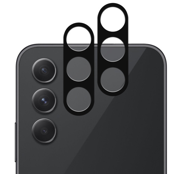 2x ERBORD tempered glass for camera to Samsung Galaxy A54 5G, black