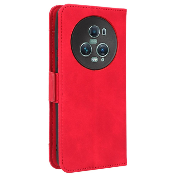 Flip case for Honor Magic 5 Pro 5G, Card Slot, red