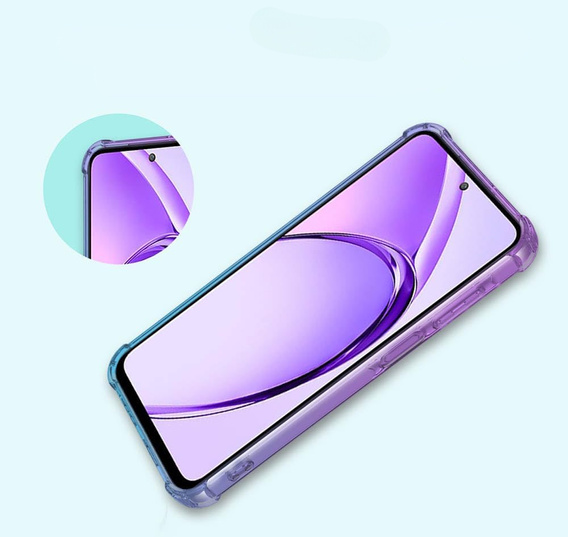 Case for Oppo A80, Gradient Dropproof, Purple / blue