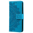 Flip case for Xiaomi Redmi Note 13 Pro+, Mandala, blue