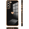 Case for Samsung Galaxy S22, Electro heart, black