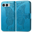 Flip case for T Phone 3 5G, Butterfly, blue