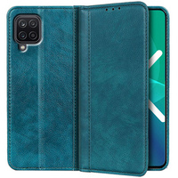 Case for Samsung Galaxy A12 / M12 / A12 2021, Wallet Litchi Leather, green