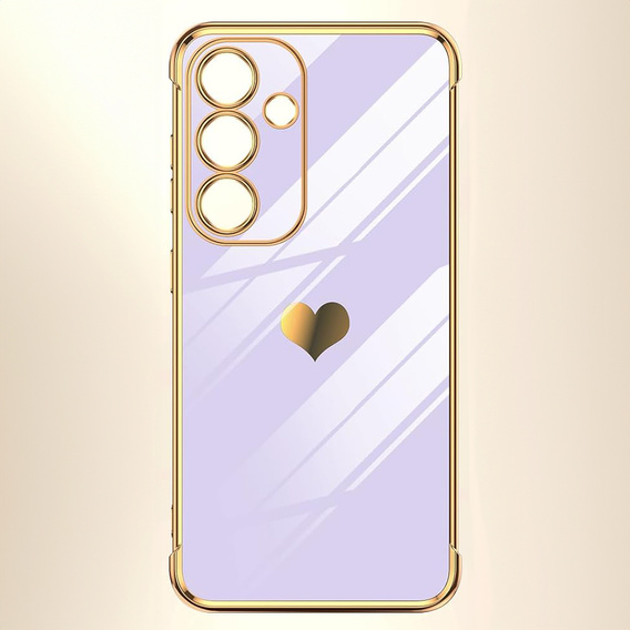 Case for Samsung Galaxy S25 FE, Electro heart, purple