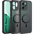 Matt Case for Oppo Reno 14, for MagSafe, translucent black
