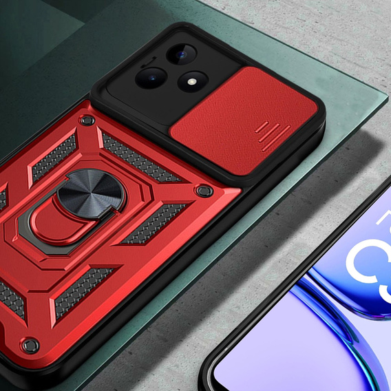 Case for Realme C53 4G, CamShield Slide, red