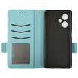 Flip case for Xiaomi Redmi Note 12 5G / POCO X5 5G, Wallet Litchi Magnet, blue