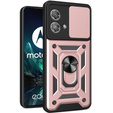 Case for Motorola Edge 40 Neo, CamShield Slide, pink rose gold