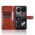 Flip case for Nothing CMF Phone 1, Crazy Horse Wallet, brown