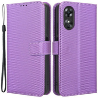 Flip case for Oppo A17, Wallet Smart Magnet, purple