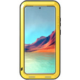 Love Mei Case for Samsung Galaxy S22 Ultra, armored without glass, yellow