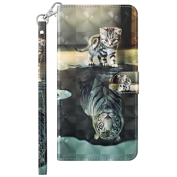 Flip case for Xiaomi Redmi Note 13 Pro+, Wallet, Cat & Tiger