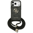 GUESS 4G Big Logo Cord Stap Crossbody Case for iPhone 17 Pro