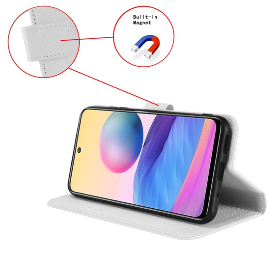 Flip case for Huawei Pura 70, Wallet Smart Magnet, white