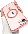 Case for iPhone 7 / 8, Electro MagSafe, pink + Screen Glass