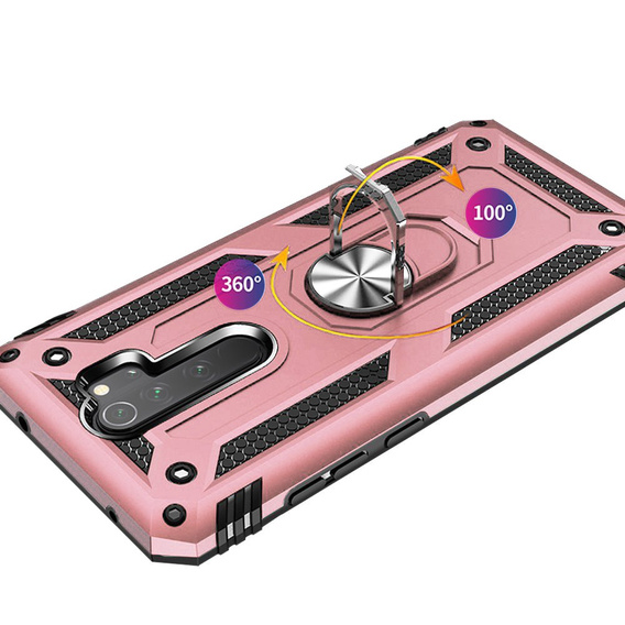 Armor Case for Xiaomi Redmi Note 8 Pro, Nox Case Ring, pink rose gold