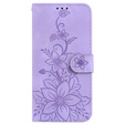 Flip case for Oppo A60, Lily Flower, purple