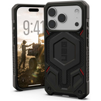 Urban Armor Gear case for iPhone 17 Pro Max, Monarch Pro Kevlar MagSafe, Kevlar Black