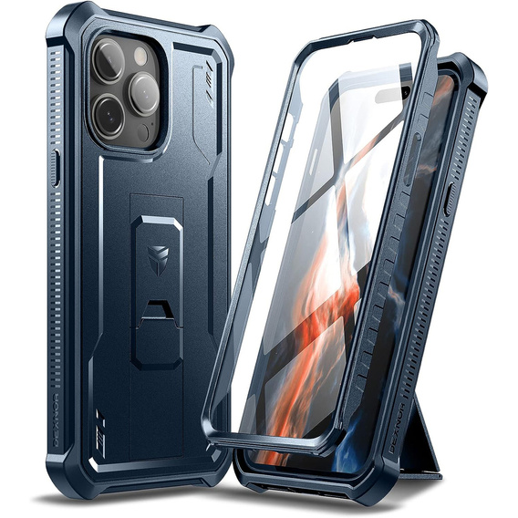 Armored case for iPhone 14 Pro Max, Dexnor Full Body, dark blue