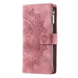Flip case for Xiaomi Redmi Note 13 Pro 4G / Xiaomi Redmi Note 14S / Xiaomi Poco M6 Pro 4G, Mandala, pink rose gold