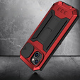 Case for iPhone 14, R-JUST CamShield Slide, armoured, red / black