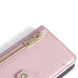 Flip case for Oppo Reno 13, Wallet Zipper Pocket, pink