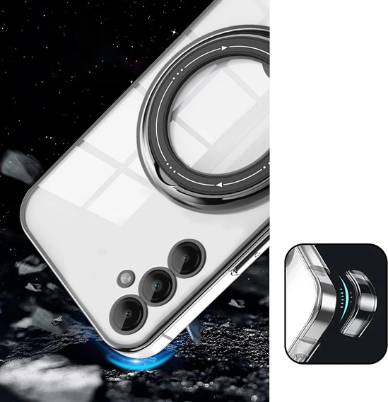 Magnetic Case for Samsung Galaxy S24 FE, for MagSafe, black