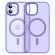 Case for iPhone 11, for MagSafe, ERBORD Matt Case, purple + Screen Glass