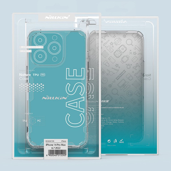 NILLKIN case for iPhone 14 Pro Max, Nature TPU, transparent