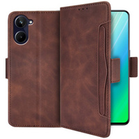 Flip case for Realme 10 4G, Card Slot, brown