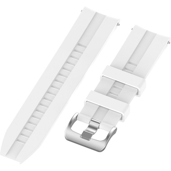22mm Silicone strap with buckle for Huawei Watch GT / Watch GT2 - White
