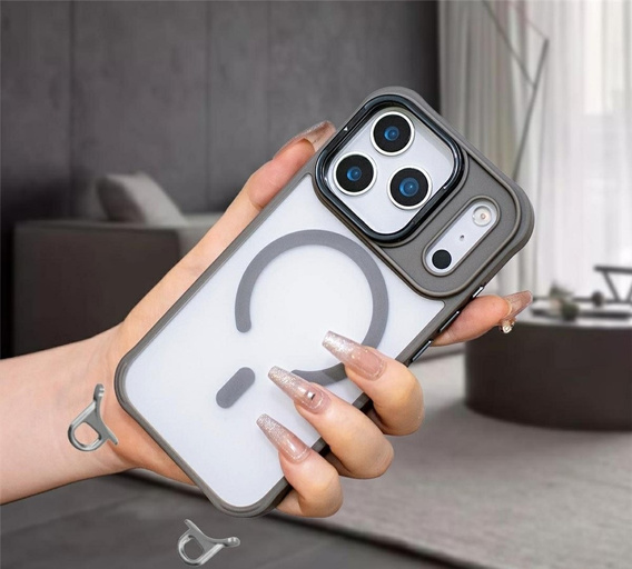 Case with stand and detachable lanyard, for MagSafe for iPhone 17 Pro Max