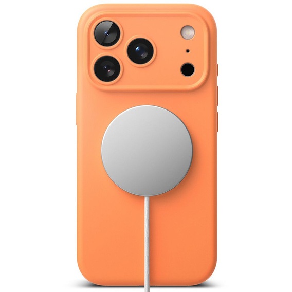 Ringke case for iPhone 17 Pro Max, Silicone Magnetic MagSafe, Tangerine