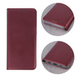 Flip case for Samsung Galaxy A54 5G, Smart Magnetic, maroon + 9H glass
