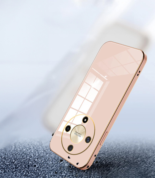 Case for Honor Magic 6 Lite 5G, Glamour CamShield, pink rose gold