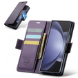 CASEME flip case for Samsung Galaxy Z Fold6 5G, Litchi Wallet, purple