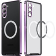 Camera Protection Case for Samsung Galaxy S24+ Plus, CamShield MagSafe, transparent / purple