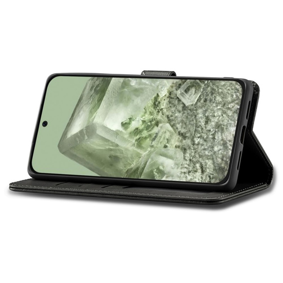 Flip case for Google Pixel 8A, LC.IMEEKE, black