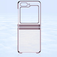 Case for Samsung Galaxy Z Flip7 FE / Z Flip6, PC Case, transparent / pink