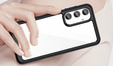 Case for Samsung Galaxy A55 5G, Fusion Hybrid, transparent / black