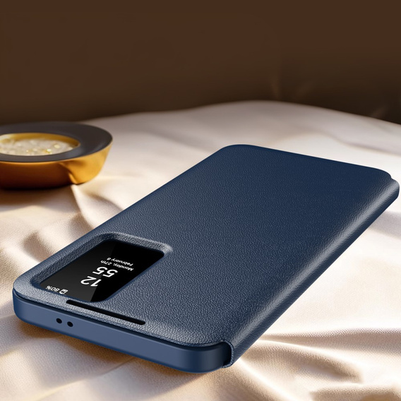 Flip case for Samsung Galaxy S25+ Plus, Smart View Wallet, blue