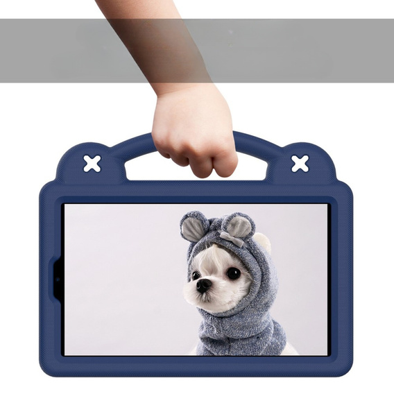 Children's case for Samsung Galaxy Tab A7 Lite 8.7 T220/T225, Cute Patterns, with stand, dark blue