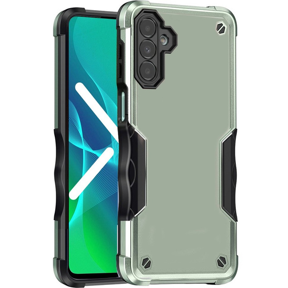 Armored case for Samsung Galaxy A14 4G/5G, Dual-Layer, green
