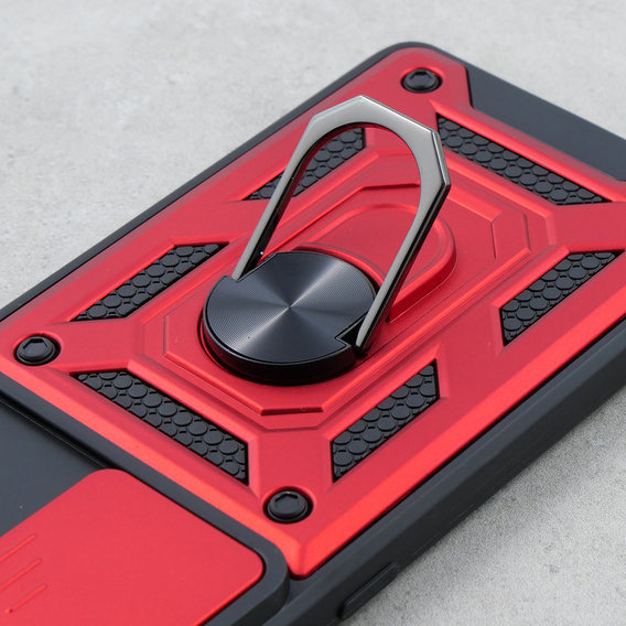 Case for Oppo Reno 10 / 10 Pro, CamShield Slide, red