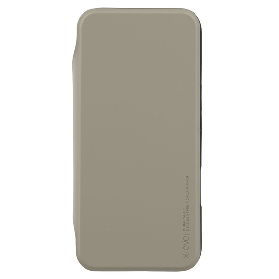 X-LEVEL Case for iPhone 16 Pro, Magnetic Card Holder, grey