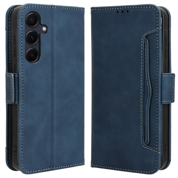 Flip case for Samsung Galaxy A35 5G, Card Slot, blue