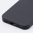 Case for iPhone 15 Pro, Aramid Fiber Cover, black